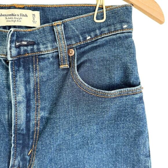 Abercrombie & Fitch The Ankle Straight Ultra High Rise 25 - Picture 6 of 10